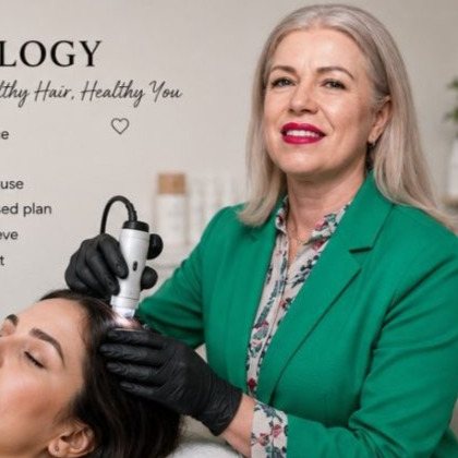 Olena, hair stylist, extensions and trichology specialist at Morfi Beauty Studio in Citrus Heights